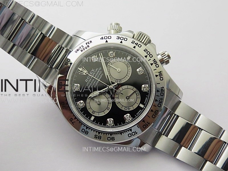 Daytona 126505 Gain Weight QF 1:1 Best Edition Bright Black Dial Silver Subdial on Bracelet SH4131 V6