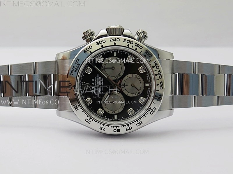 Daytona 126505 Gain Weight QF 1:1 Best Edition Bright Black Dial Silver Subdial on Bracelet SH4131 V6