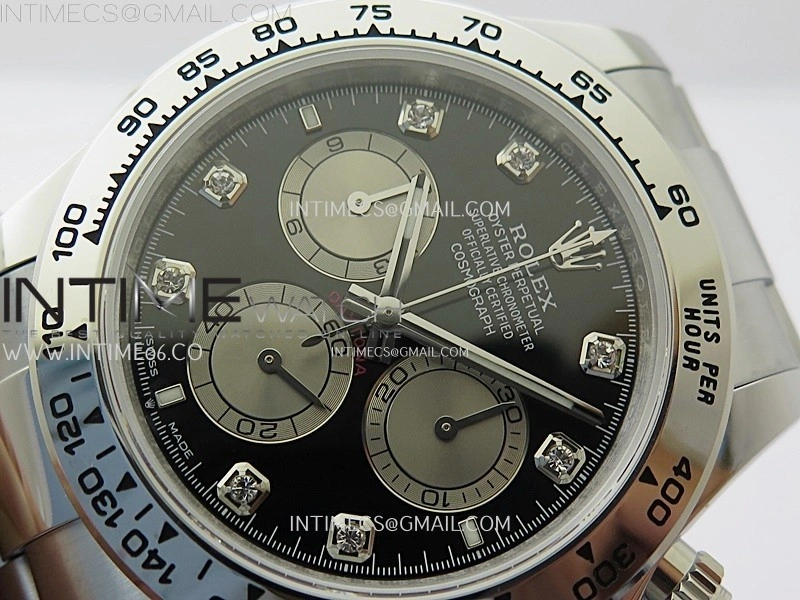 Daytona 126505 Gain Weight QF 1:1 Best Edition Bright Black Dial Silver Subdial on Bracelet SH4131 V6