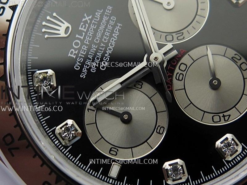Daytona 126505 Gain Weight QF 1:1 Best Edition Bright Black Dial Silver Subdial on Bracelet SH4131 V6
