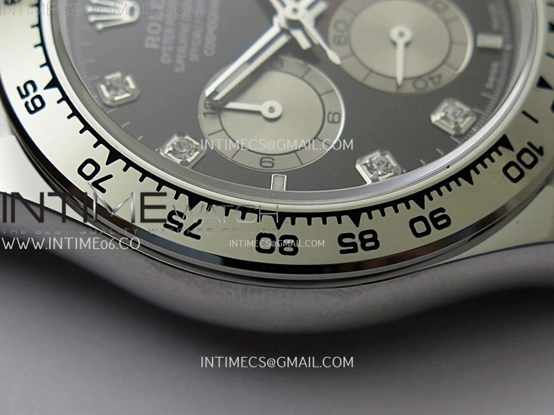 Daytona 126505 Gain Weight QF 1:1 Best Edition Bright Black Dial Silver Subdial on Bracelet SH4131 V6