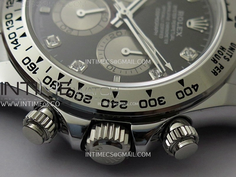 Daytona 126505 Gain Weight QF 1:1 Best Edition Bright Black Dial Silver Subdial on Bracelet SH4131 V6