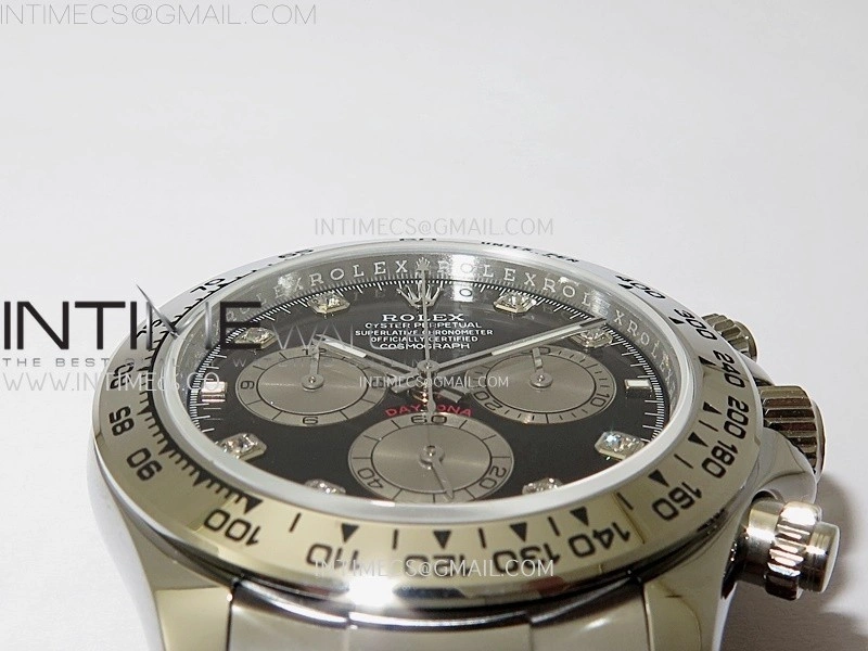 Daytona 126505 Gain Weight QF 1:1 Best Edition Bright Black Dial Silver Subdial on Bracelet SH4131 V6