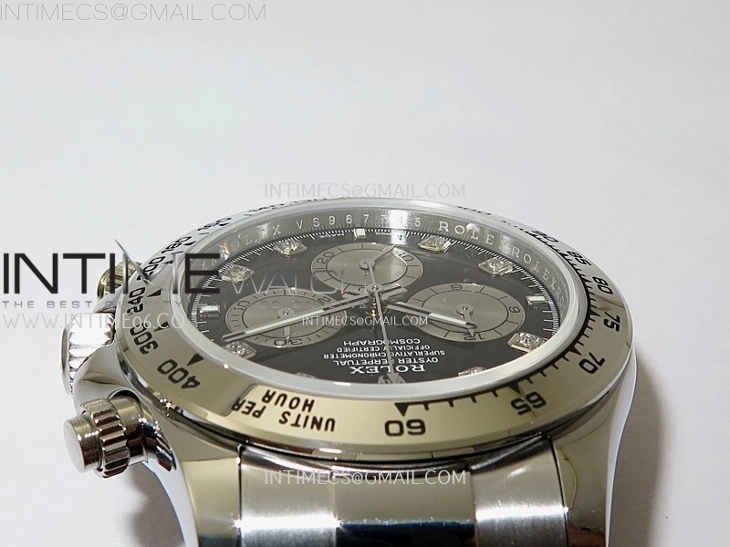 Daytona 126505 Gain Weight QF 1:1 Best Edition Bright Black Dial Silver Subdial on Bracelet SH4131 V6