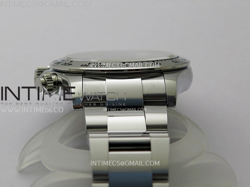 Daytona 126505 Gain Weight QF 1:1 Best Edition Bright Black Dial Silver Subdial on Bracelet SH4131 V6