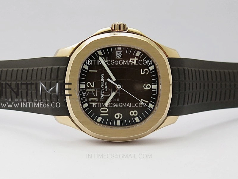 Aquanaut 5167 Gain Weight RG DDF 1:1 Best Edition Brown Dial On Brown Rubber Strap Super Clone DD330