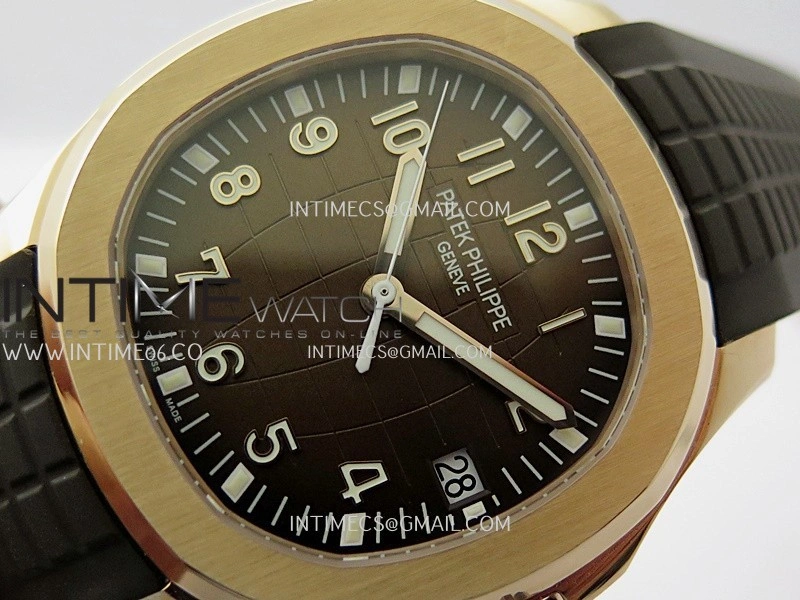 Aquanaut 5167 Gain Weight RG DDF 1:1 Best Edition Brown Dial On Brown Rubber Strap Super Clone DD330