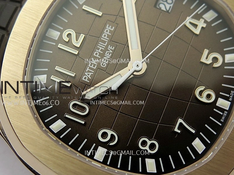Aquanaut 5167 Gain Weight RG DDF 1:1 Best Edition Brown Dial On Brown Rubber Strap Super Clone DD330