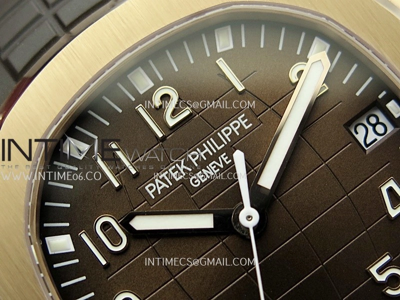Aquanaut 5167 Gain Weight RG DDF 1:1 Best Edition Brown Dial On Brown Rubber Strap Super Clone DD330