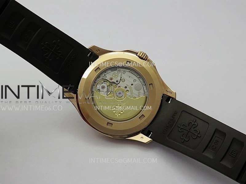 Aquanaut 5167 Gain Weight RG DDF 1:1 Best Edition Brown Dial On Brown Rubber Strap Super Clone DD330