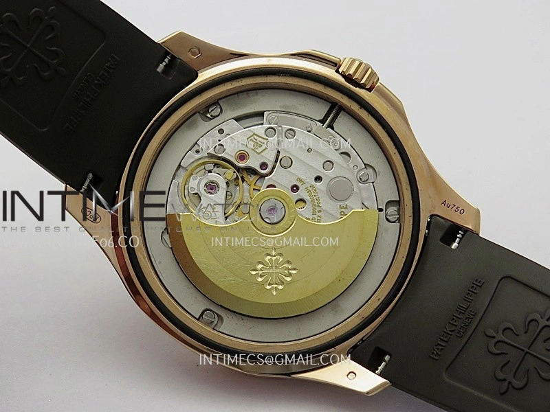 Aquanaut 5167 Gain Weight RG DDF 1:1 Best Edition Brown Dial On Brown Rubber Strap Super Clone DD330