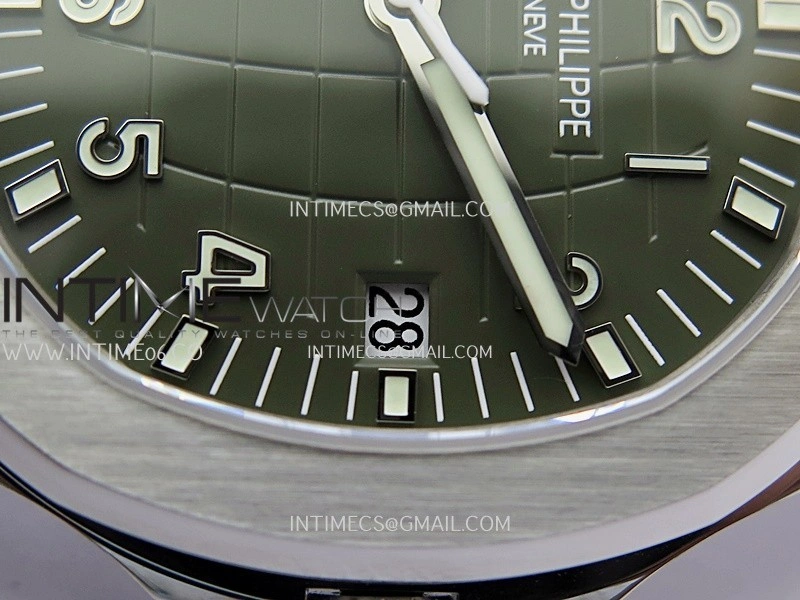 Aquanaut 5168G 42mm Gain Weight SS DDF 1:1 Best Edition Green Dial On Green Rubber Strap Super Clone DD330