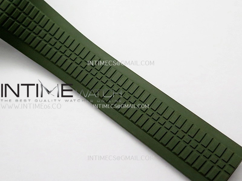 Aquanaut 5168G 42mm Gain Weight SS DDF 1:1 Best Edition Green Dial On Green Rubber Strap Super Clone DD330