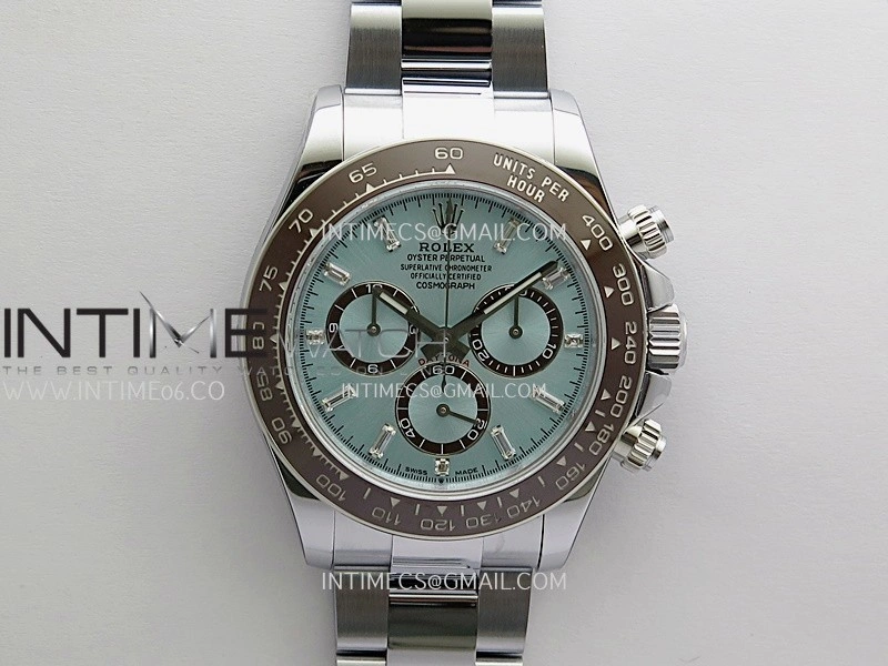Daytona 126506 Gain Weight UFO 1:1 Best Edition Ice Blue Dial T Diamond Markers On SS Bracelet UF4131