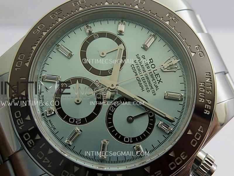 Daytona 126506 Gain Weight UFO 1:1 Best Edition Ice Blue Dial T Diamond Markers On SS Bracelet UF4131