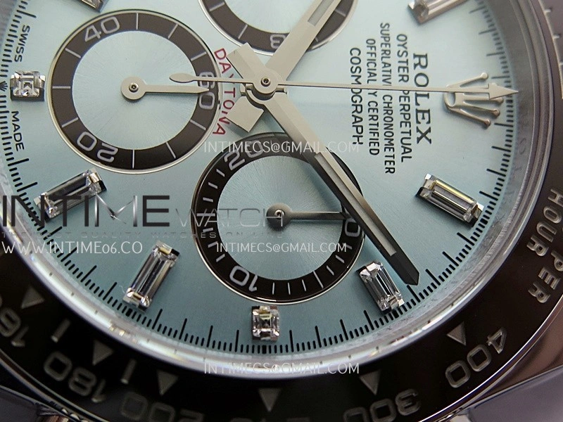 Daytona 126506 Gain Weight UFO 1:1 Best Edition Ice Blue Dial T Diamond Markers On SS Bracelet UF4131