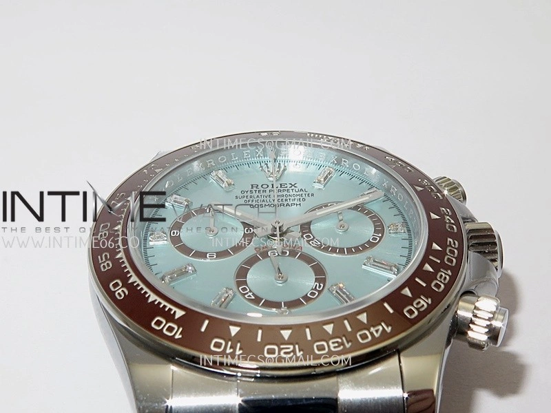 Daytona 126506 Gain Weight UFO 1:1 Best Edition Ice Blue Dial T Diamond Markers On SS Bracelet UF4131