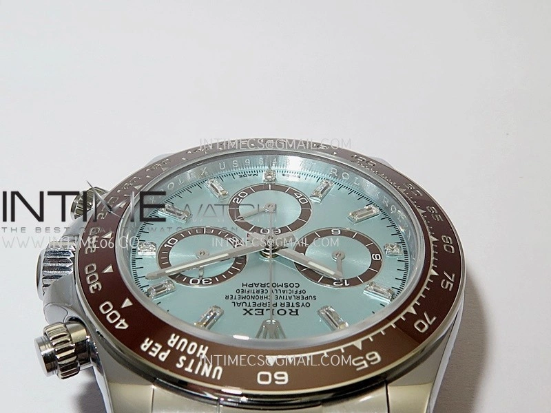 Daytona 126506 Gain Weight UFO 1:1 Best Edition Ice Blue Dial T Diamond Markers On SS Bracelet UF4131