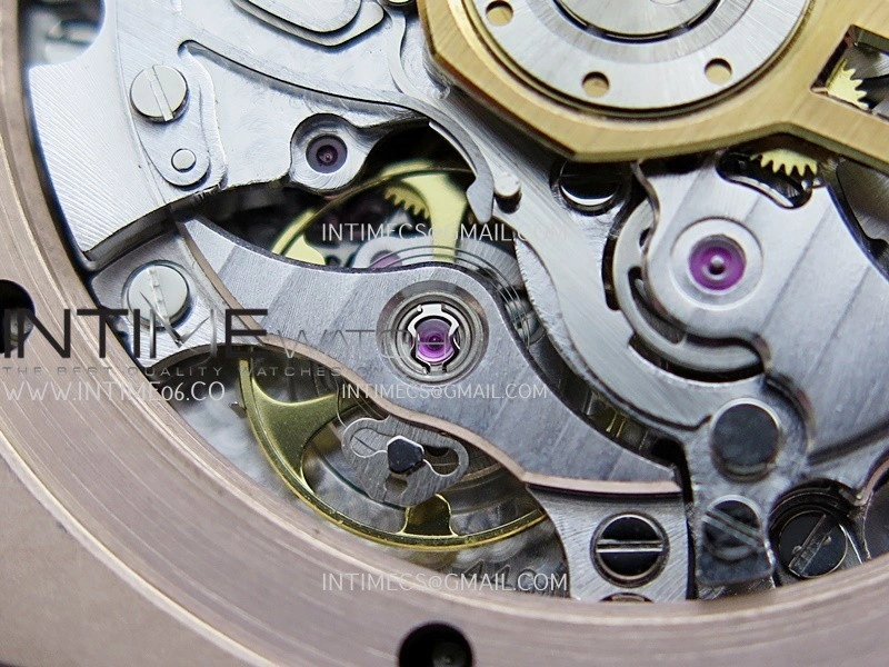 Royal Oak Chrono 26240 RG Gain Weight V2 DDF 1:1 Best Edition Blue Dial On Blue Leather Strap Super Clone DD4401
