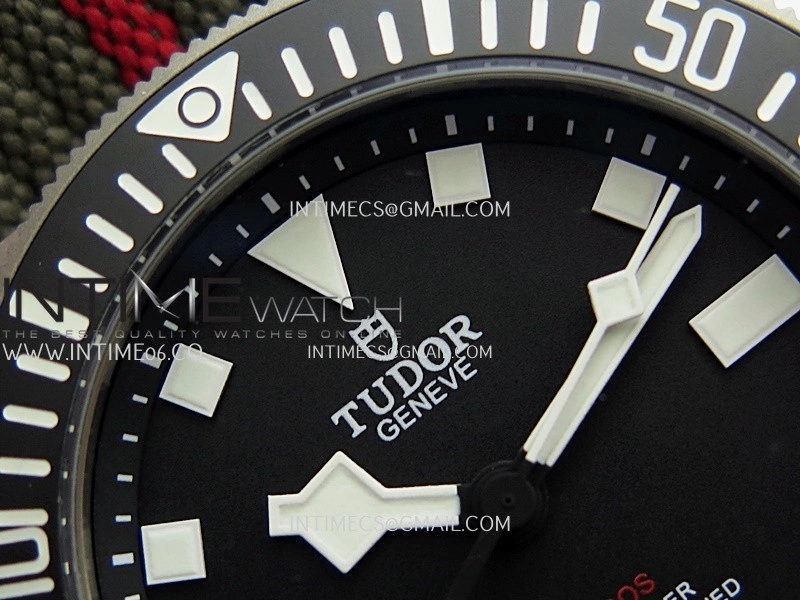 Pelagos FXD Black Ceramic Bezel Ti B12 1:1 V4 Best Edition Black Dial On Green Nylon Strap