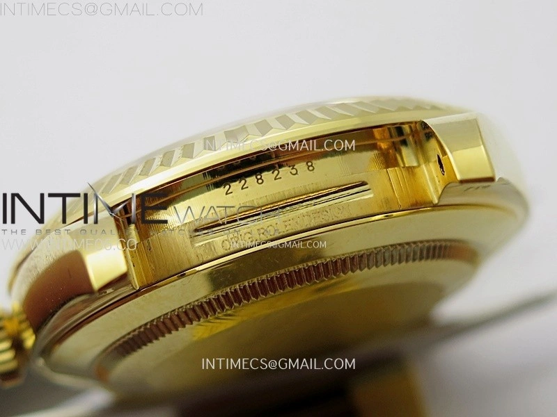 Day Date 228238 40mm 904L YG 1:1 AR+F Best Edition Silver Dial Roman Markers on YG President Bracelet SA3255