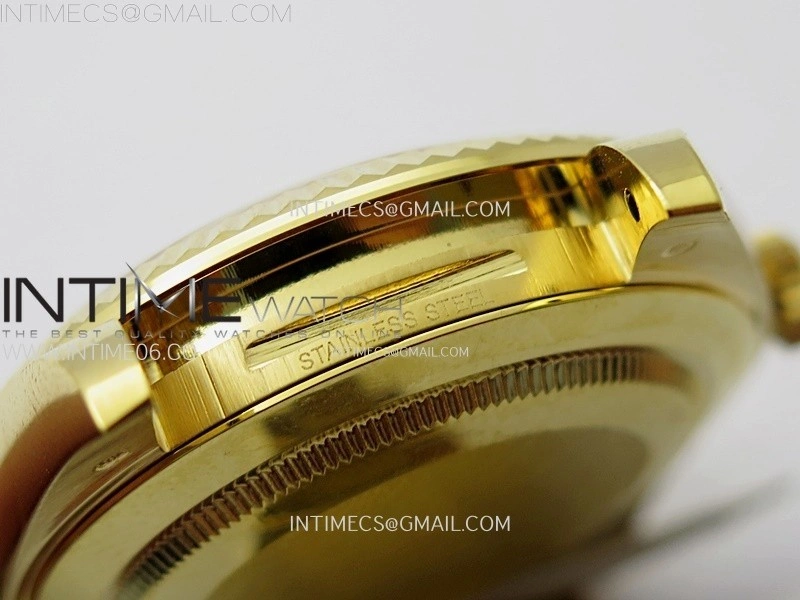 Day Date 228238 40mm 904L YG 1:1 AR+F Best Edition Silver Dial Roman Markers on YG President Bracelet SA3255