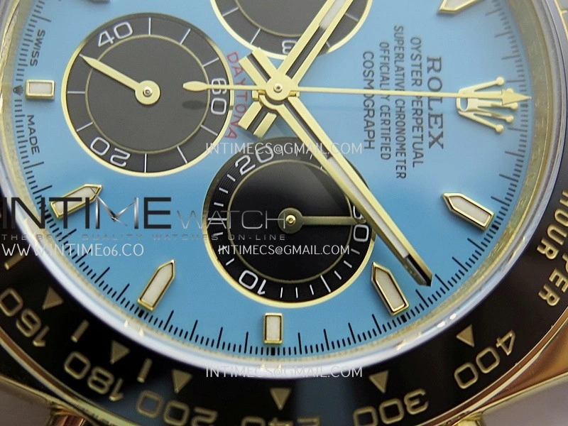 Daytona 126518 UFO Gain Weight YG 1:1 Best Edition Tiffany Turquoise Blue Dial On Oysterflex Rubber Strap UF4131
