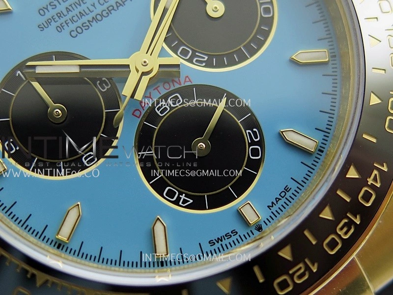 Daytona 126518 UFO Gain Weight YG 1:1 Best Edition Tiffany Turquoise Blue Dial On Oysterflex Rubber Strap UF4131