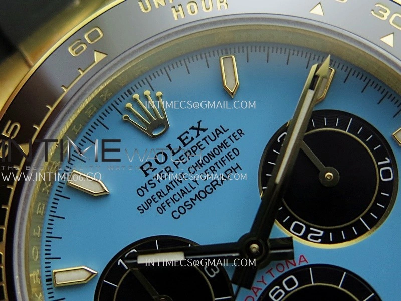 Daytona 126518 UFO Gain Weight YG 1:1 Best Edition Tiffany Turquoise Blue Dial On Oysterflex Rubber Strap UF4131