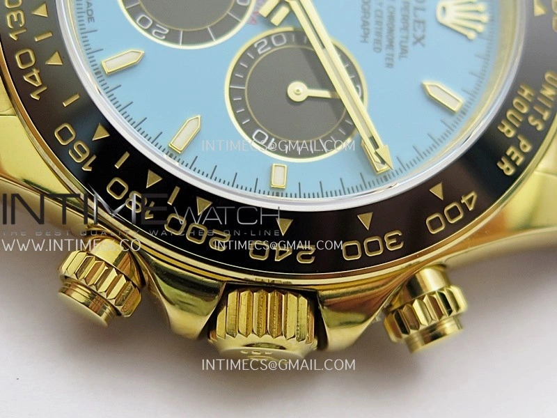 Daytona 126518 UFO Gain Weight YG 1:1 Best Edition Tiffany Turquoise Blue Dial On Oysterflex Rubber Strap UF4131