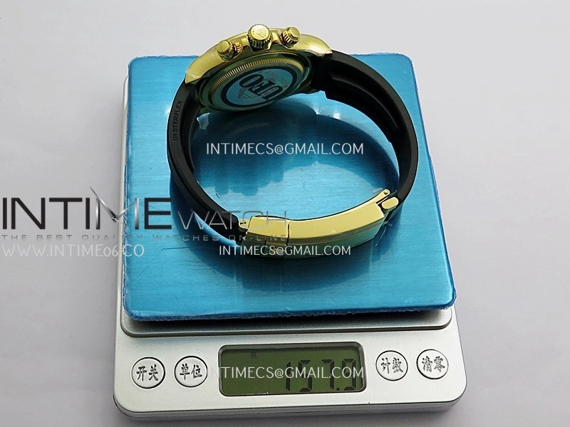 Daytona 126518 UFO Gain Weight YG 1:1 Best Edition Tiffany Turquoise Blue Dial On Oysterflex Rubber Strap UF4131