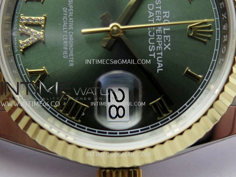 DateJust 126233 36mm 904L SS YG AR+F 1:1 Best Edition Gray Dial Roman Diamond Marker On Jubilee Bracelet DD3235