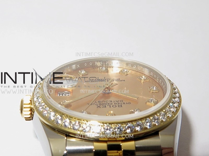 DateJust 31mm 904L SS YG AR+F Best Edition Gold Dial Diamond Marker On 904L SS YG Jubilee Bracelet A2236