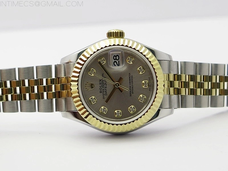 Datejust 28mm 279173 SS YG BP Best Edition Silver Crystals Markers Dial on SS YG Jubilee Bracelet ETA2671