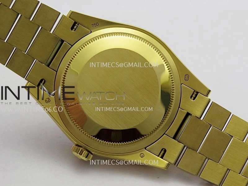 Day Date 128238 YG Gain Weight KF 1:1 White MOP Dial T Diamond Marker On President Bracelet A2836
