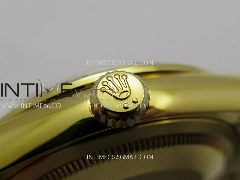 Day Date 128348 YG Gain Weight KF 1:1 White MOP Dial T Diamond Marker On President Bracelet A2836