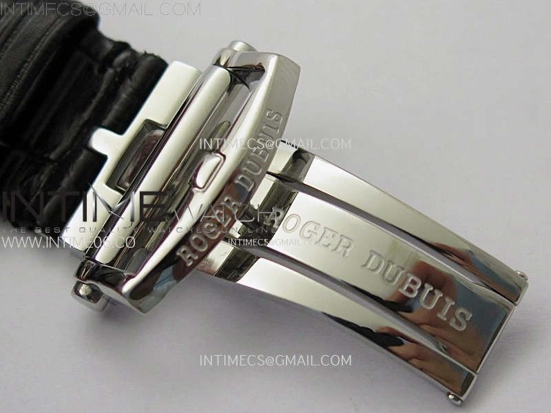 Excalibur Rddbex0250 SS YSF Best Edition White Dial on Black Leather Strap Asian RD100 Double Tourbillon