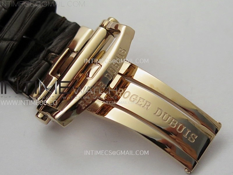Excalibur Rddbex0250 RG YSF Best Edition White Dial on Black Leather Strap Asian RD100 Double Tourbillon