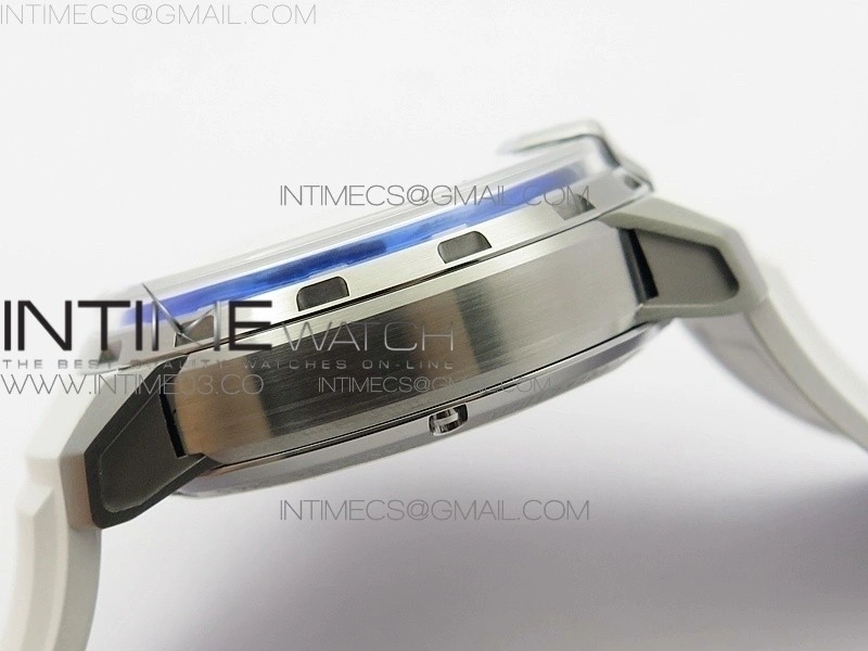 HYT SS CYF white dial blue Crown On White Rubber Strap Asian movement HTY Cal.101