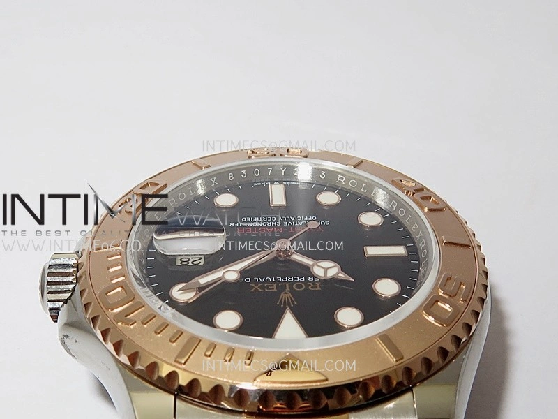 Yacht-Master 126621 SS RG TWSF 1:1 Best Edition Black Dial On SS RG Bracelet SA3235