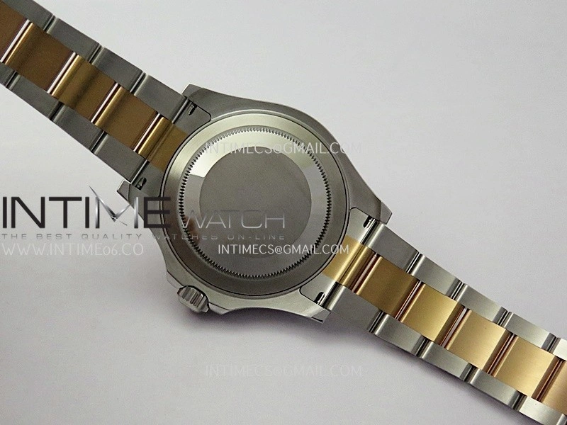 Yacht-Master 126621 SS RG TWSF 1:1 Best Edition Black Dial On SS RG Bracelet SA3235