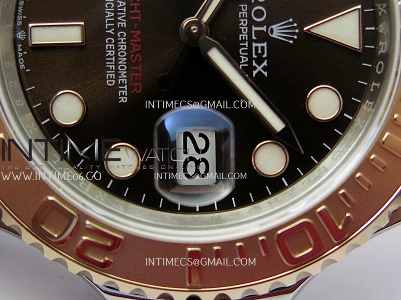 Yacht-Master 126621 SS RG TWSF 1:1 Best Edition Brown Dial On SS RG Bracelet SA3235