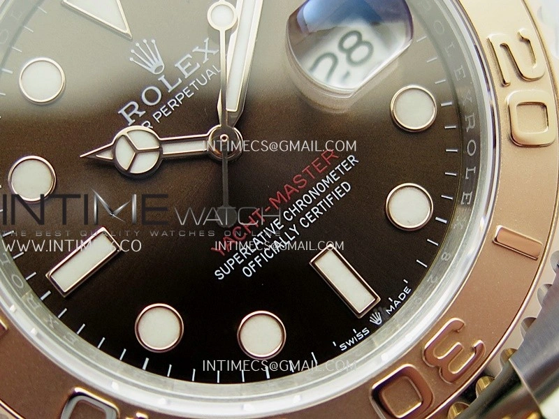 Yacht-Master 126621 SS RG TWSF 1:1 Best Edition Brown Dial On SS RG Bracelet SA3235
