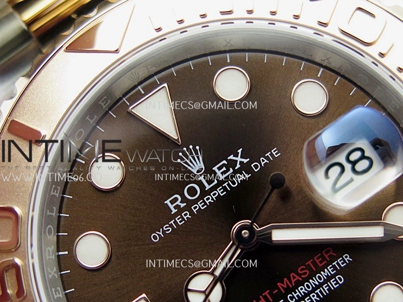 Yacht-Master 126621 SS RG TWSF 1:1 Best Edition Brown Dial On SS RG Bracelet SA3235