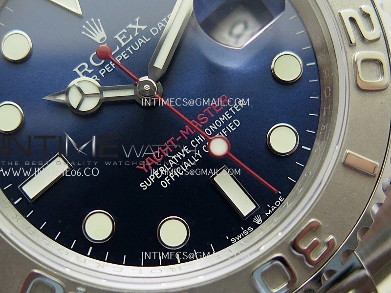 Yacht-Master 126622 904L QF 1:1 Best Edition Blue Dial On 904L SS Bracelet SH3235