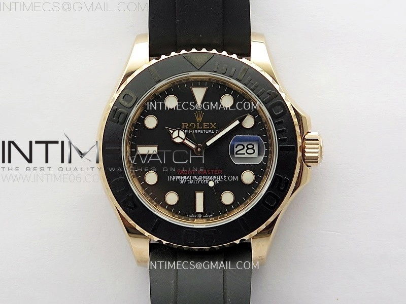 Yacht-Master 126655 KF 1:1 Best Edition RG Wrapped on Oysterflex Strap VR3235