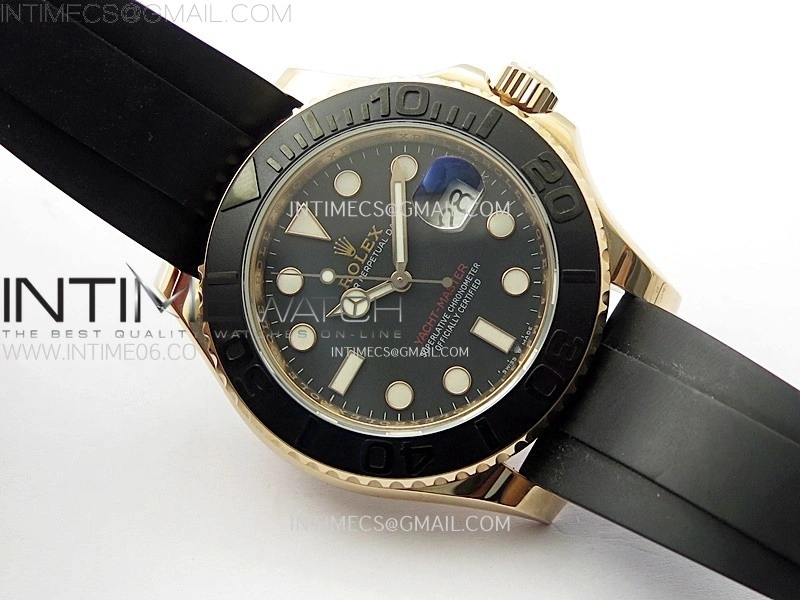 Yacht-Master 126655 KF 1:1 Best Edition RG Wrapped on Oysterflex Strap VR3235