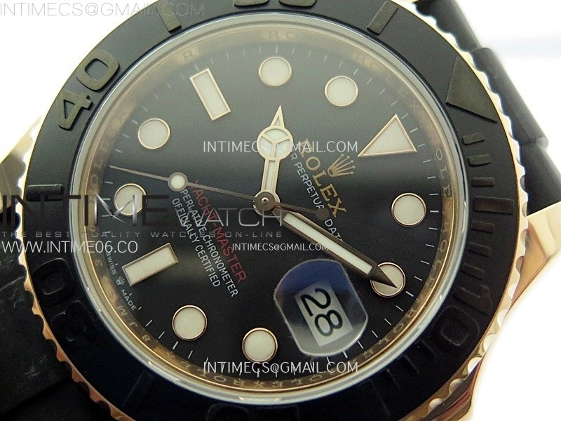 Yacht-Master 126655 KF 1:1 Best Edition RG Wrapped on Oysterflex Strap VR3235
