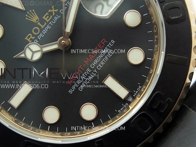 Yacht-Master 126655 KF 1:1 Best Edition RG Wrapped on Oysterflex Strap VR3235