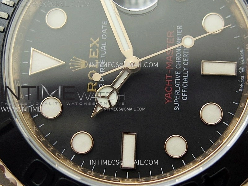 Yacht-Master 126655 KF 1:1 Best Edition RG Wrapped on Oysterflex Strap VR3235